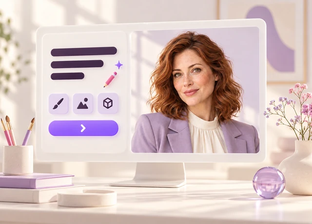Writing a prompt in an AI girl generator — description fields and style options